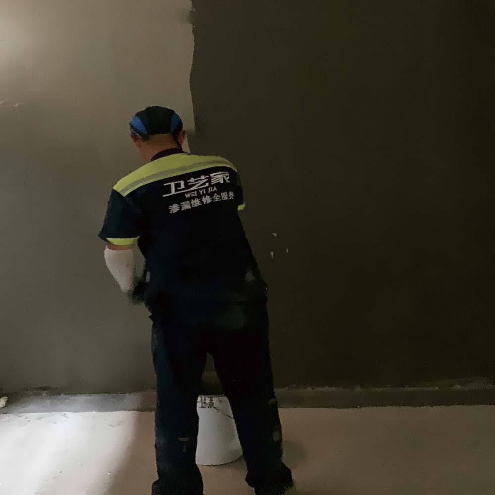 地下室負壓防水工藝-聚合物防水第三遍施工