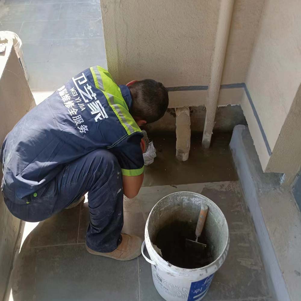 露臺防水堵漏施工圖